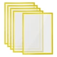 thumbnail image 1 of Uxcell 12.8" x 17.72" Magnetic Display Frame A3 Adhesive Magnetic Sign Holder Yellow 5 Pack, 1 of 6