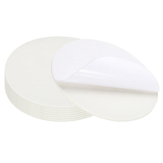 Uxcell 12" Diameter Felt Furniture Pads, 8 Pcs 1/2" Thick Lamp Base Felt, White