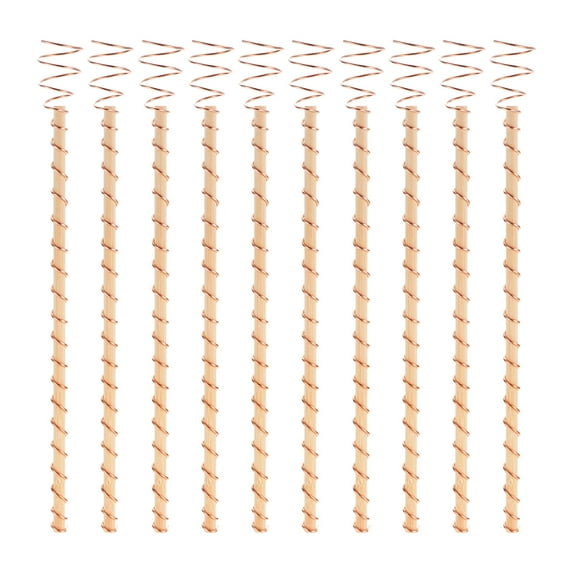 Uxcell 12" Electroculture Plant Stakes Gardening Copper Coil Antennas for Growing Plants 10 Pack