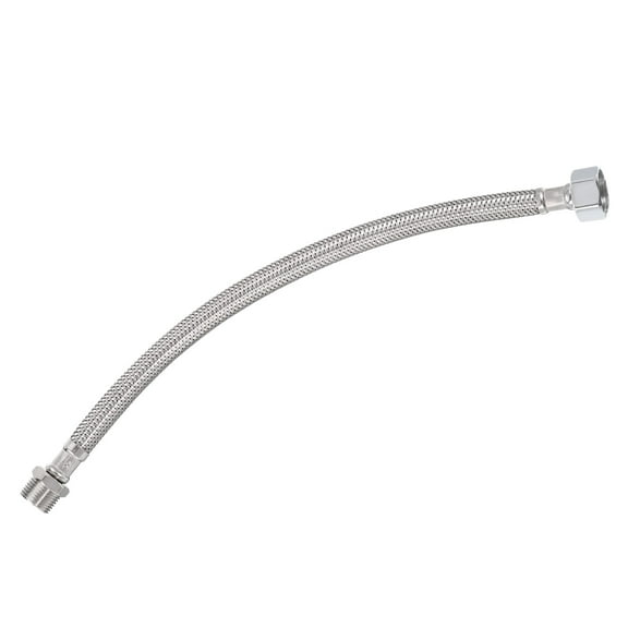 Uxcell 12" Faucet Supply Line Connectors, G1/2 Female x G3/8 Male 304 Stainless Steel Water Supply Hose