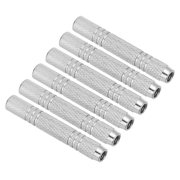 Uxcell 12 Grams Metal Dart Replacements Barrel, Silver Tone 6Pcs