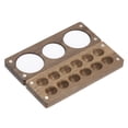 thumbnail image 1 of Uxcell 12 Grids Mini Portable Travel Paint Palette Magnetic, Walnut Dark Brown, 1 of 5