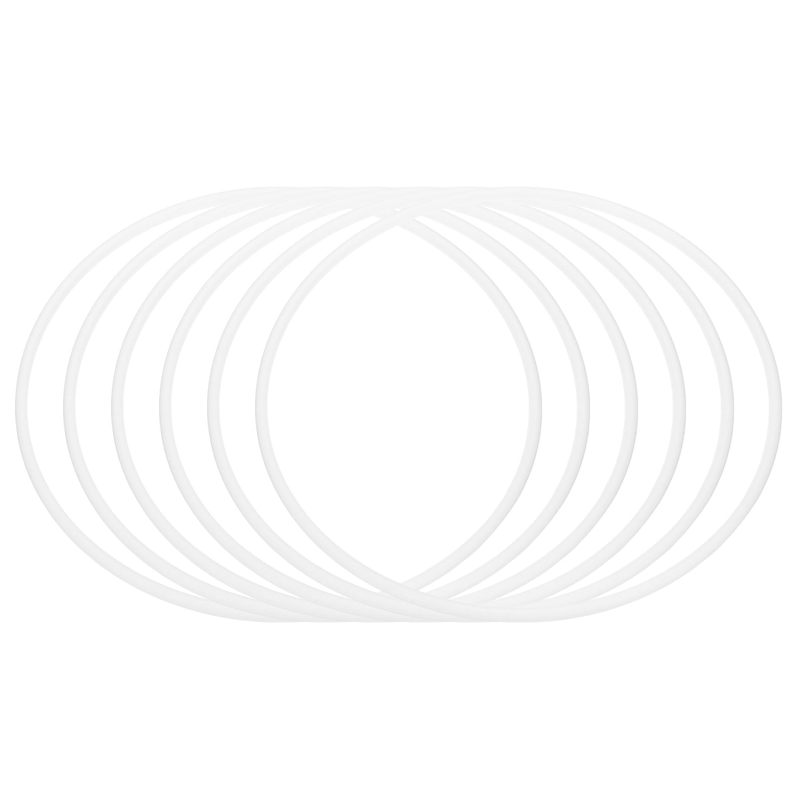 Uxcell 12 Inch Dream Catcher Rings, 6 Pcs Plastic Macrame Wreath Floral ...