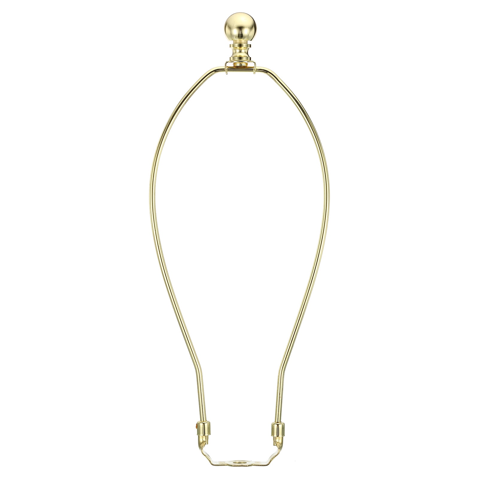 Uxcell 12 Inch Lamp Harp Kit with Finials Lamp Shade Holders Gold Tone, 1 Set