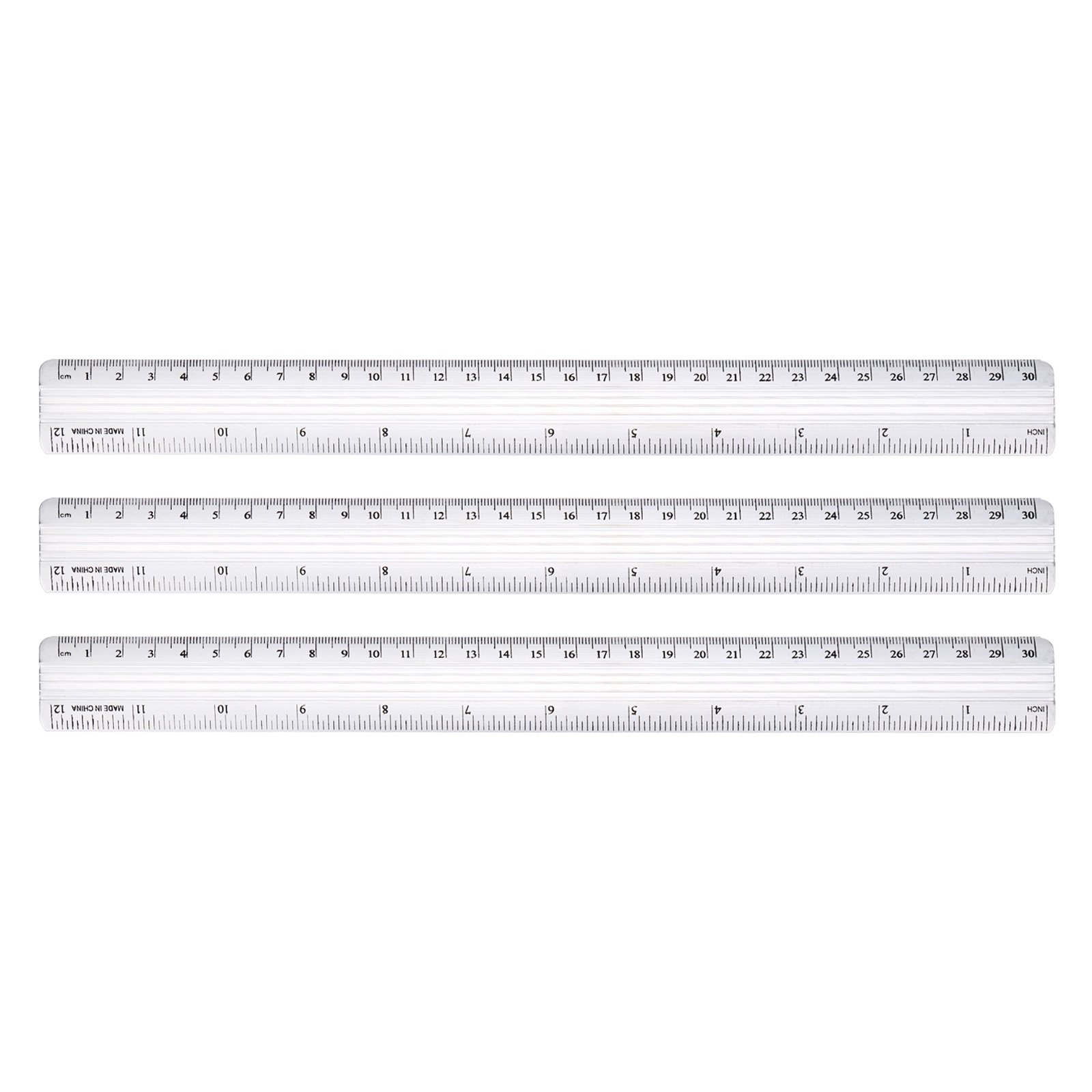 Uxcell 12 Inch Metal Rulers, 3Pcs Aluminum Alloy Drafting Ruler ...
