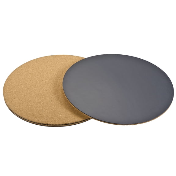 Uxcell 12 Inch Round Plastic Cork Home Garden Plant Pot Mat Coaster Pad 3 Count