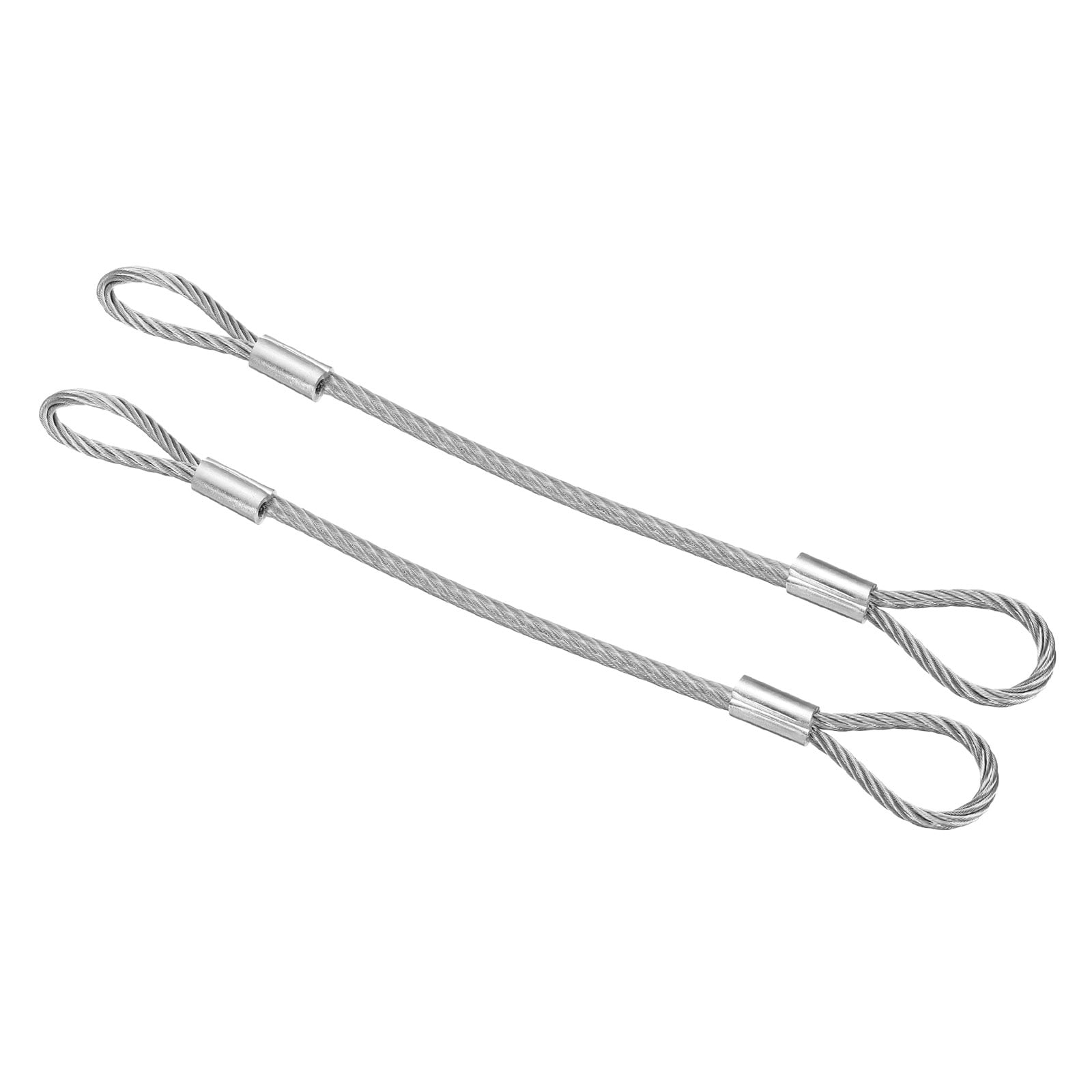 Short Security Ropes Uxcell 12 Inch Safety Cable Lock, 2 Pcs 304 Stainless Steel Security ...