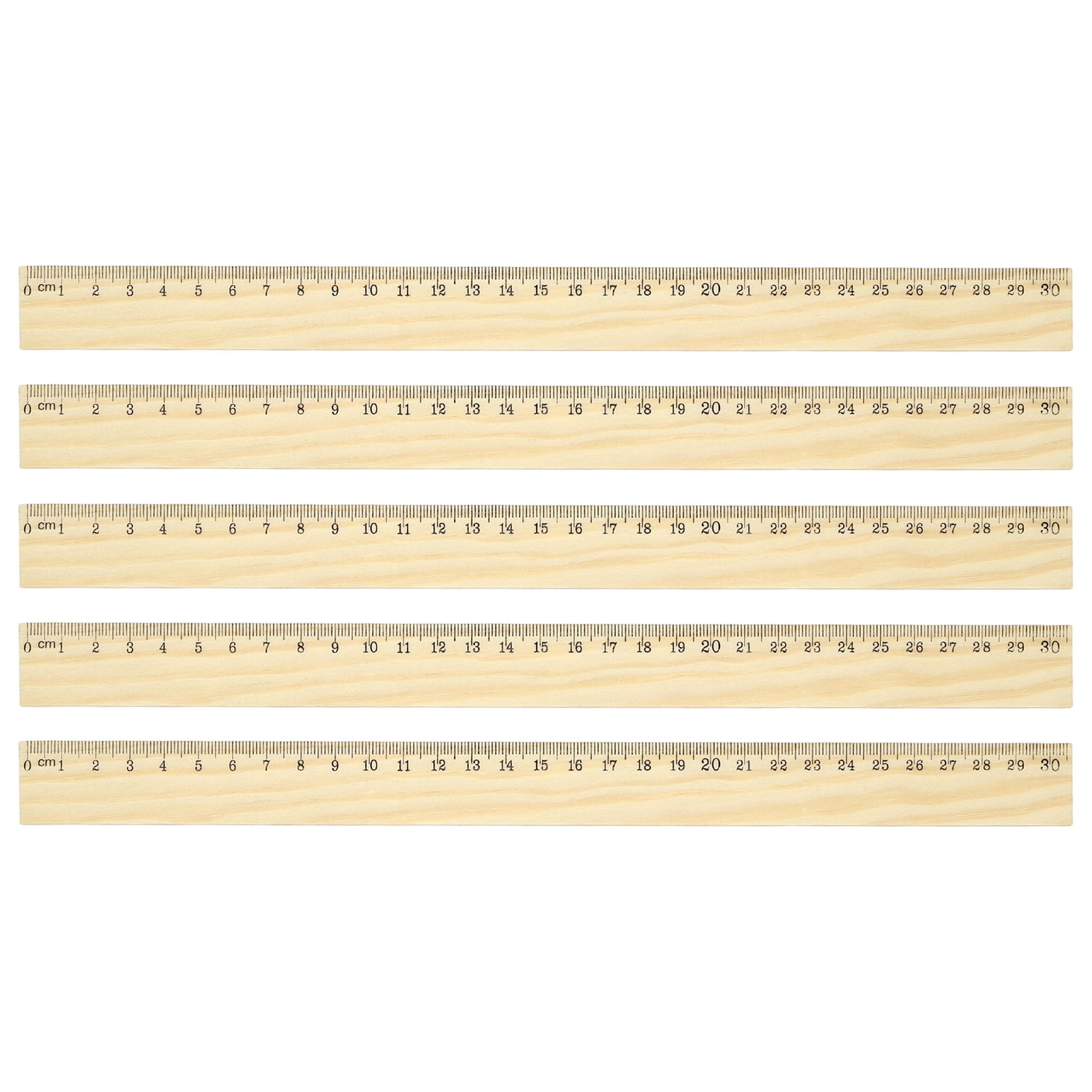 46cm Ruler Uxcell 12 Inch Wooden Rulers, 12Pcs Drafting Ruler Measuring Drafting ...