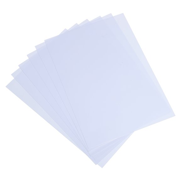 Uxcell 12 Mil Clear Binding Covers, 10Pcs for Report, Glossy White