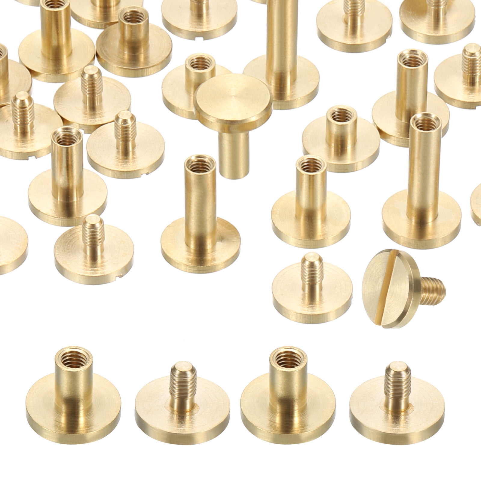 Uxcell 12 Pack 10*10*5mm Spikes for Clothes Screw Flat Head Spikes ...