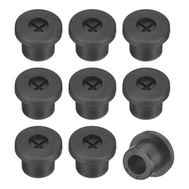 Uxcell 12 Pack Cable Cord Grommet, 3/8 Inch Desk Grommet Flexible Rubber Grommets, Black