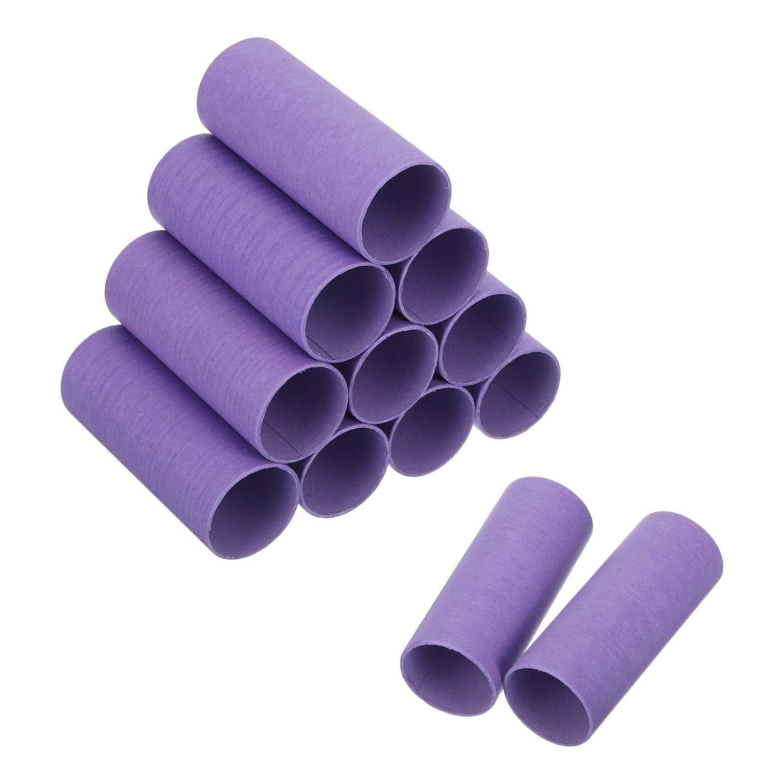 Uxcell 12 Pack Cardboard Tube,Toilet Paper Roll Corrugated Roll,3.94x1.58",Light Purple