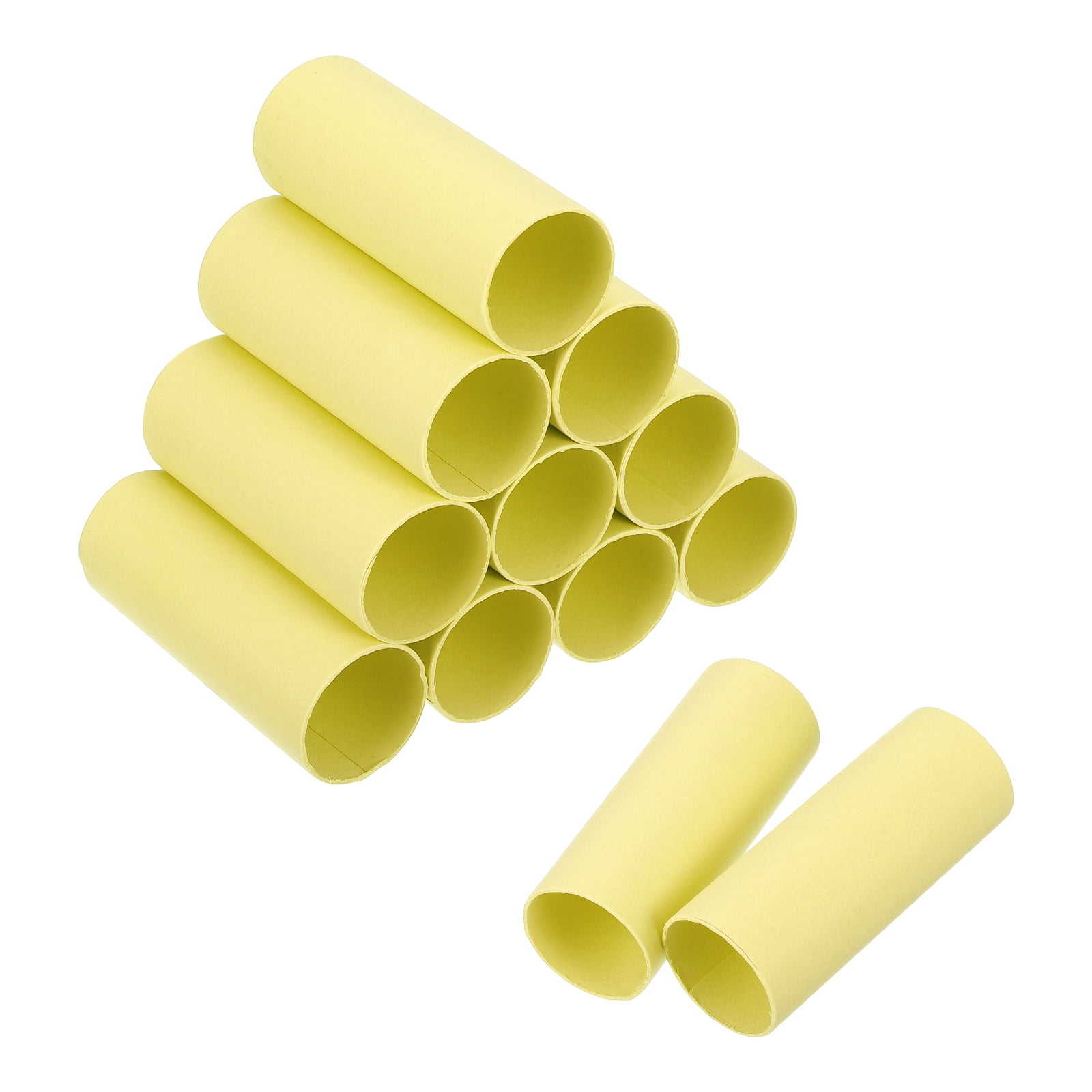 Uxcell 12 Pack Cardboard Tube,Toilet Paper Roll Corrugated Roll,3.94x1.58",Light Yellow