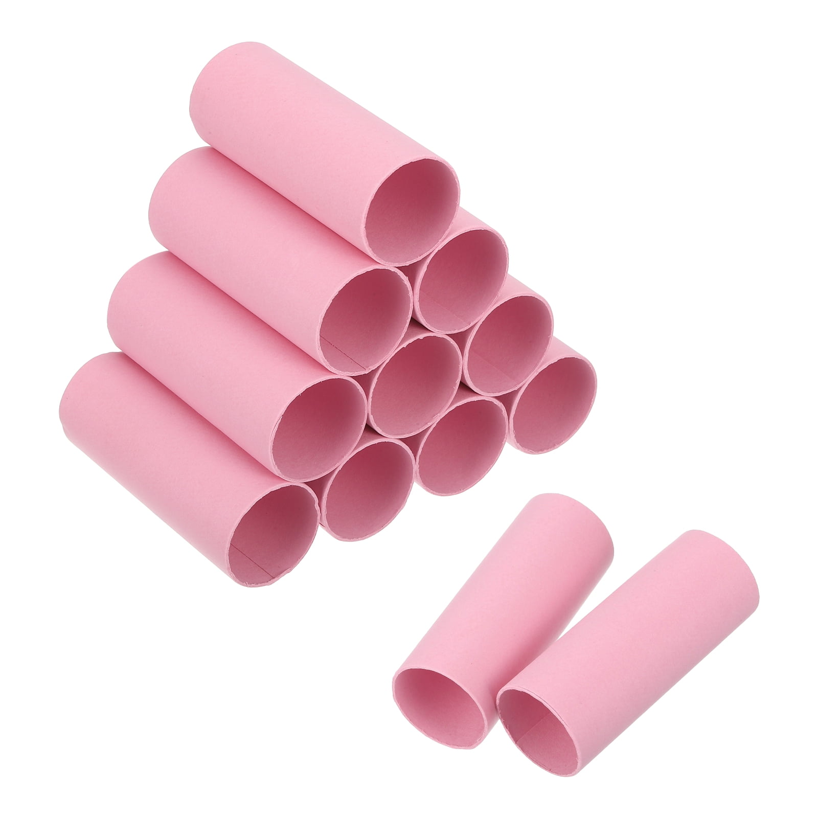 Uxcell 12 Pack Cardboard Tubes,Toilet Paper Rolls Corrugated Roll,3.94x1.58",Light Pink