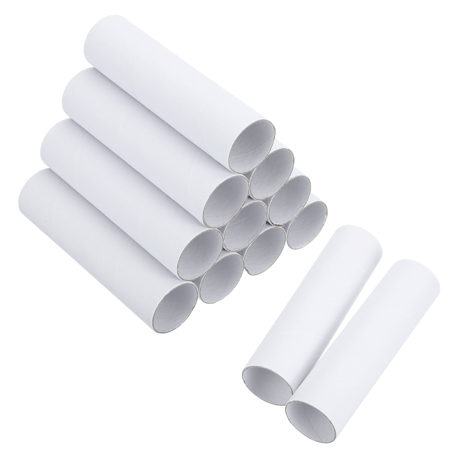 Uxcell 12 Pack Cardboard Tubes,Toilet Paper Rolls Corrugated Roll,5.91x1.58",White