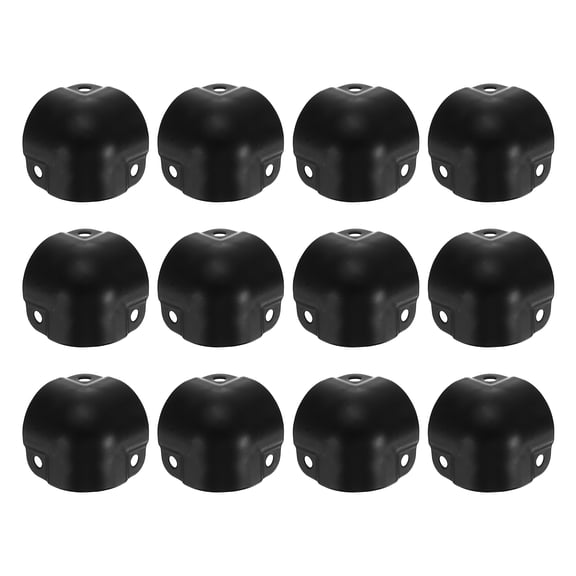 Uxcell 12 Pack Decorative Box Corner Cover, 26mm Metal Edge Guard, Furniture Corner Edges Protector, Black