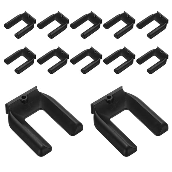 Uxcell 12 Pack Furniture Wheel Stopper, M65 Rubber Non-Slip Foot Mats Furniture Wheel Caster Cups Bed Stoppers No Lifting for Sofa Refrigerator Protect Hardwood Floors, Black