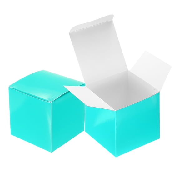 Uxcell 12 Pack Gift Boxes, 3.1" Square Cardboard Craft Box with Lids, Favor Treat Candy Container for Gift Wrapping, Wedding, Holiday, Birthday, Graduation, Party Supplies, Blue