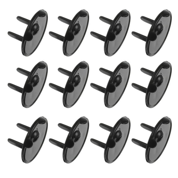 Uxcell 12 Pack Outlet Covers Proofing, Plug Covers Easy Installation Electric Plug Protectors Safety Socket Cover Black