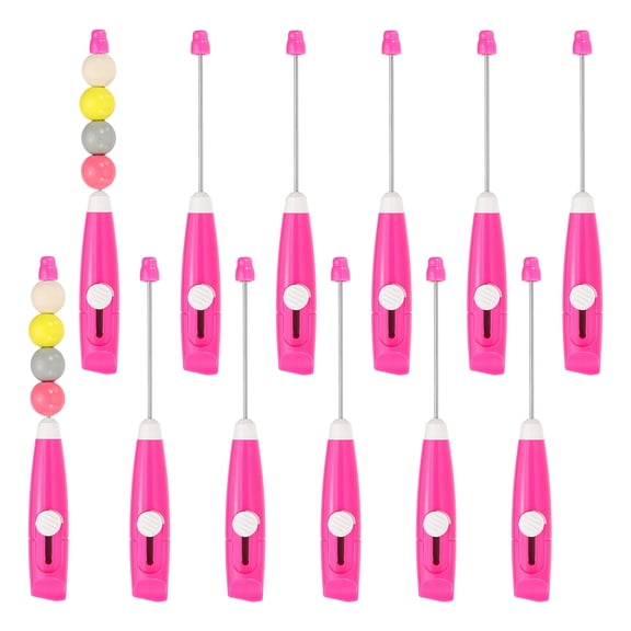 Uxcell 12 Pack Retractable Box Cutter, Beadable Letter Opener Blanks Portable Utility Knife Envelope Opener for Home Office Postal Packaging Shipping DIY Crafts, Rose Red