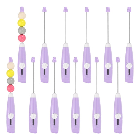 Uxcell 12 Pack Retractable Box Cutter, Beadable Letter Opener Blanks Portable Utility Knife Envelope Opener for Home Office Postal Packaging Shipping DIY Crafts, Light Purple