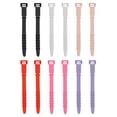 thumbnail image 1 of Uxcell 12 Pack Reusable Cable Zip Ties 4.5 Inch Silicone Cord Organizer Straps (Black,White,Pink,Red,Rose Pink,Purple), 1 of 5