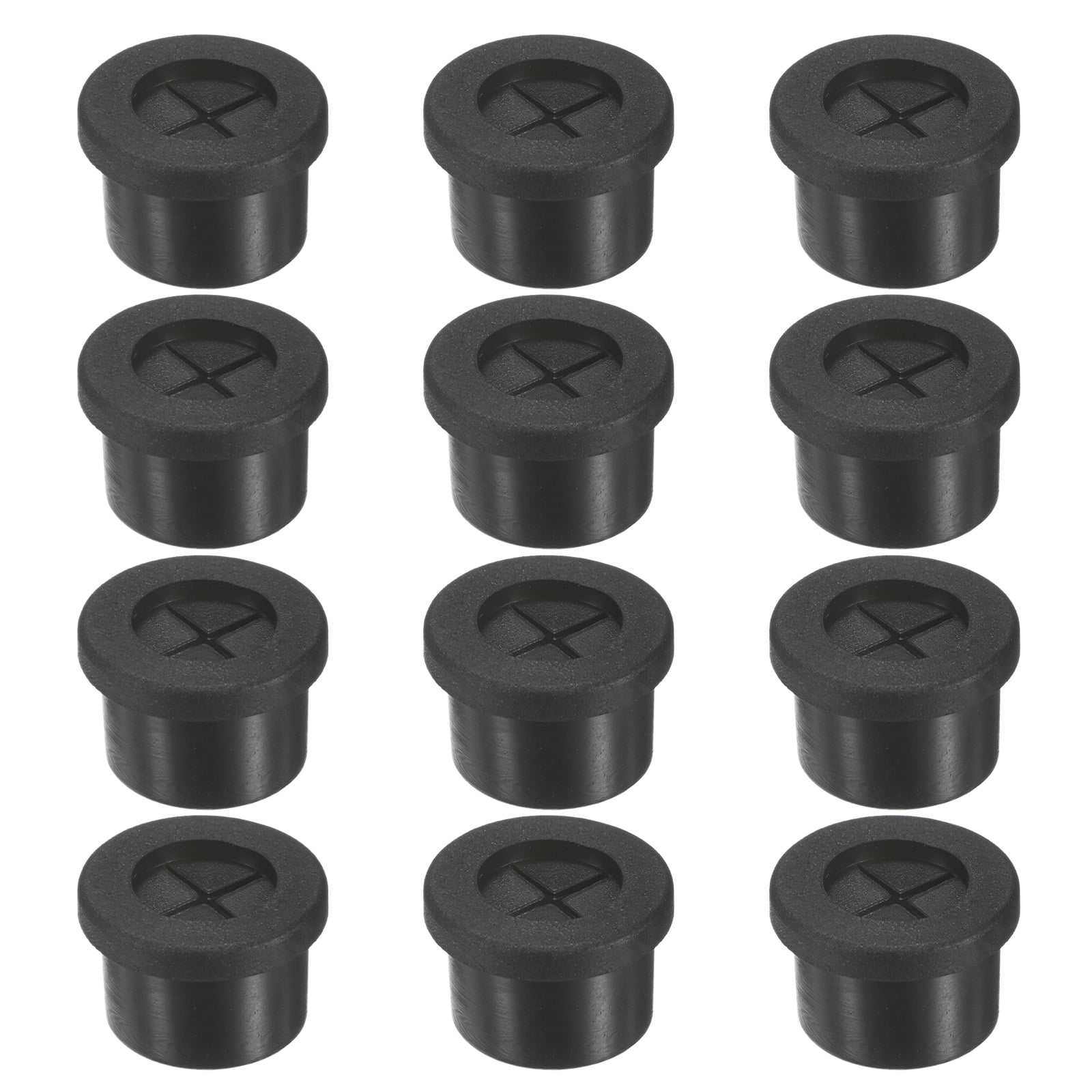 Uxcell 16 Pcs T-Type Rubber Grommets, 14mm Mounting Hole Diameter, Black Firewall/Cable Hole Plugs 3 thumbnail image