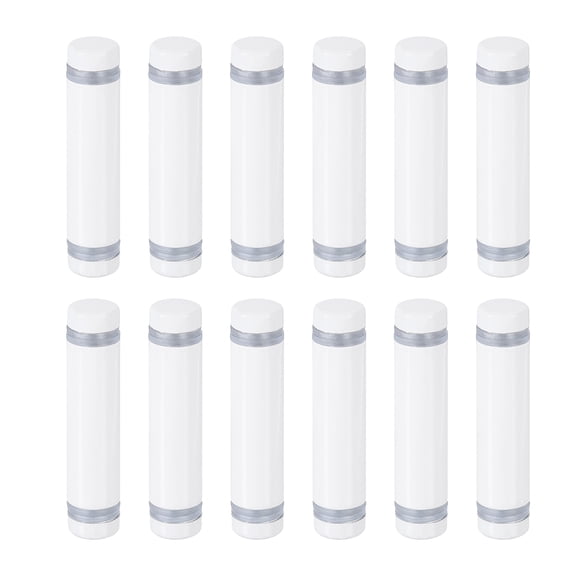 Uxcell 12 Pack Sign Standoff Screws, 1/2"x2" Stainless Steel Advertising Screws, White