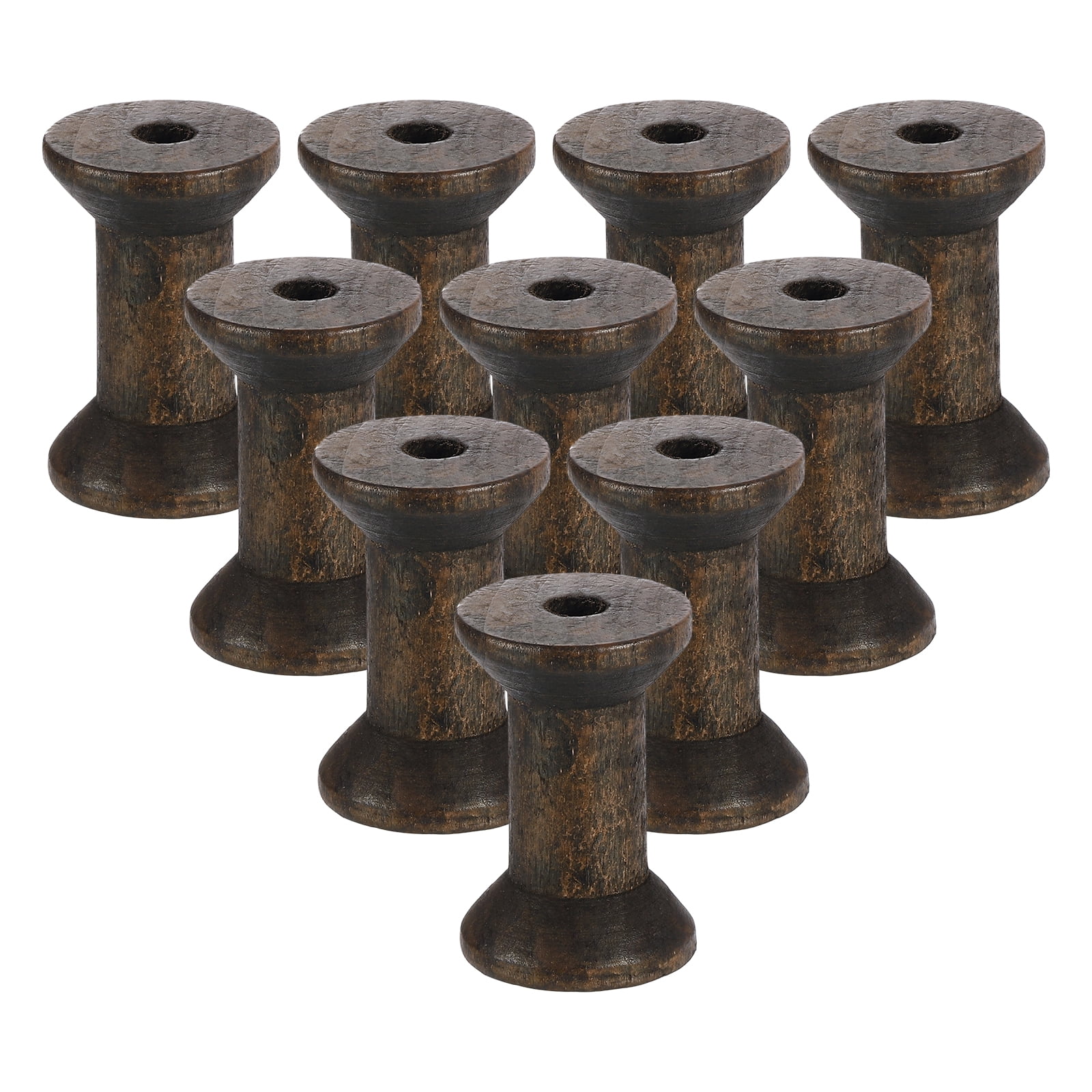Uxcell 12 Pack Wooden Empty Spool, 1.2
