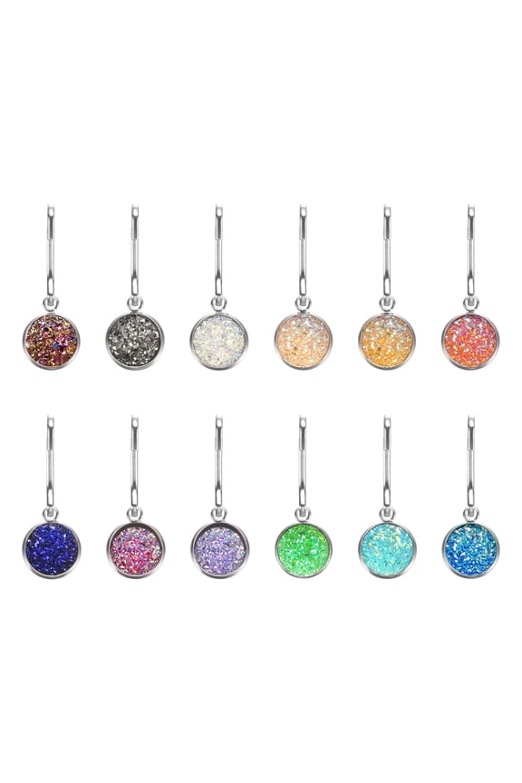 12 Pack Zipper Pulls Charm, Zipper Pull Replacement Repair Zip Head Handle for Luggage Clothing Jackets Backpacks Boots (Multicolor)