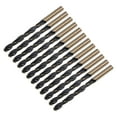 thumbnail image 1 of Uxcell 12 Packs 8mm Black Nitride & Gold Titanium Coated High Speed Steel (HSS) 4341 Twist Drill Bits, 1 of 5