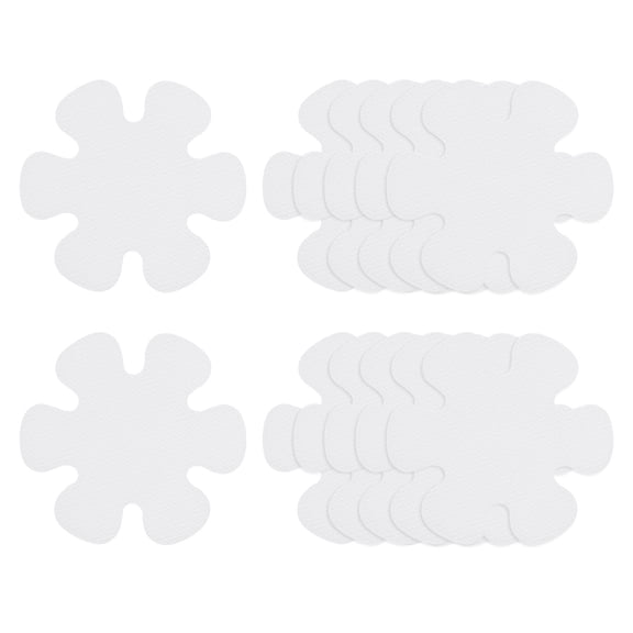 Uxcell 12 Packs Non Slip Stickers 3.15" Bath Shower Floor Flower Style Decals Transparent