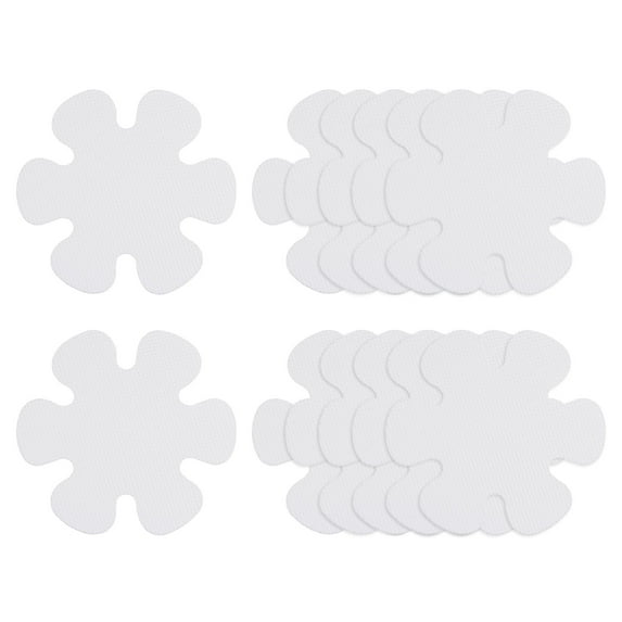Uxcell 12 Packs Non Slip Stickers 3.94" Bath Shower Floor Flower Style Decals White