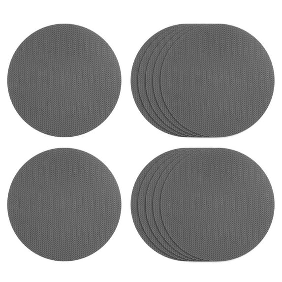 Uxcell 12 Packs Non Slip Stickers 3.94" Bath Shower Floor Round Style Decals Gray