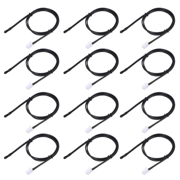 Uxcell 12 Pcs 100K 15.7 Inch 3950 Epoxy Temperature Sensor Probe for Air Conditioner
