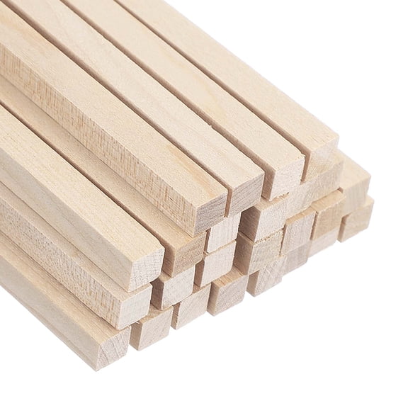 Uxcell 12 Pcs 3/10 x 12 Inch Dowel Rods Wood Natural Sticks for Craft DIY Supplies