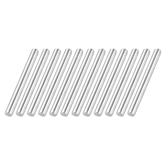 Uxcell 12 Pcs 304 Stainless Steel Round Rod, 3/16"(5mm) Diameter, 2"(50mm) Length Metal Solid Shaft Rods, Steel Stick Lathe Bar Stock for Crafts DIY Models Plane Ship Cars