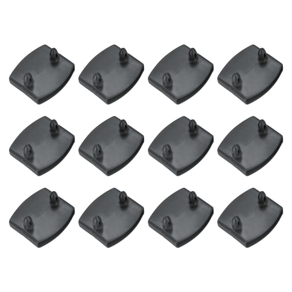 Uxcell 12 Pcs 50mm x 9mm Plastic Bed Slat Center Caps, Bed Slat Cover Replacement Holders Furniture Accessories Support for Holding Securing Wooden Base, Gray