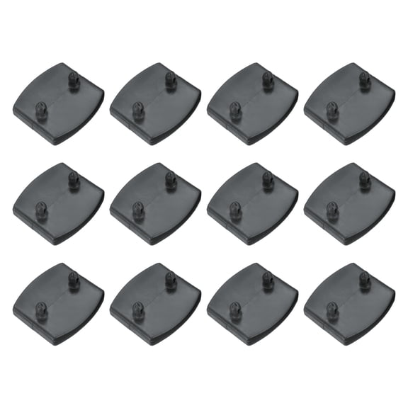 Uxcell 12 Pcs 55mm x 9mm Plastic Bed Slat Center Caps, Bed Slat Cover Replacement Holders Furniture Accessories Support for Holding Securing Wooden Base, Gray