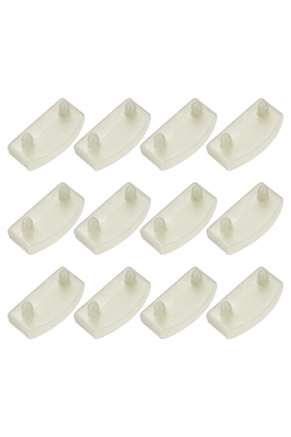 12 Pcs 55mm x 9mm Plastic Bed Slat End Caps, Bed Slat Cover Replacement Holders Furniture Accessories Support for Holding Securing Wooden Base, Beige