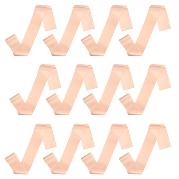 Uxcell 12 Pcs Blank Satin Sash, 71" x 4.7" Pageant Sash Plain Senior Party Decorations for Women Bride Birthday Wedding Graduation DIY Custom, Rose Gold