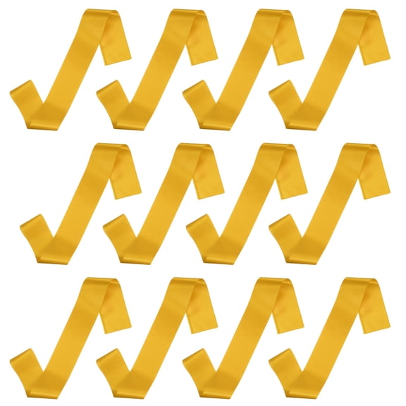 Uxcell 12 Pcs Blank Satin Sash, 71" x 4.7" Pageant Sash Plain Senior Party Decorations for Women Bride Birthday Wedding Graduation DIY Custom, Gold