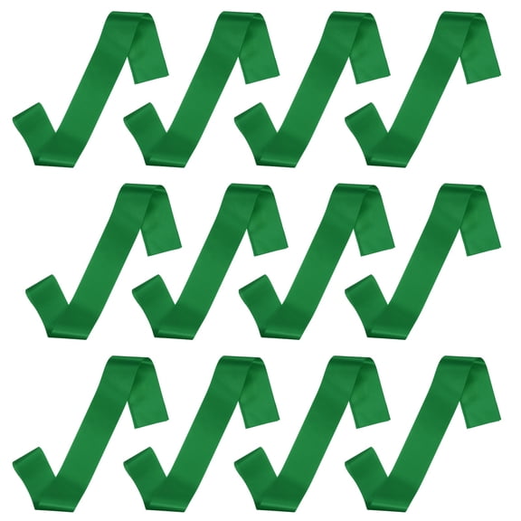 Uxcell 12 Pcs Blank Satin Sash, 71" x 4.7" Pageant Sash Plain Senior Party Decorations for Women Bride Birthday Wedding Graduation DIY Custom, Green