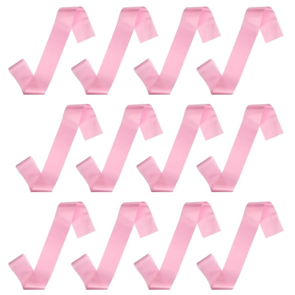 Uxcell 12 Pcs Blank Satin Sash, 71" x 4.7" Pageant Sash Plain Senior Party Decorations for Women Bride Birthday Wedding Graduation DIY Custom, Pink