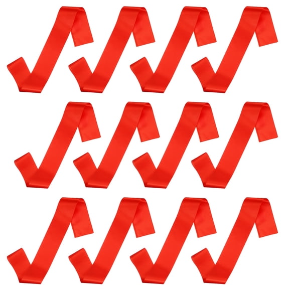 Uxcell 12 Pcs Blank Satin Sash, 71" x 4.7" Pageant Sash Plain Senior Party Decorations for Women Bride Birthday Wedding Graduation DIY Custom, Red