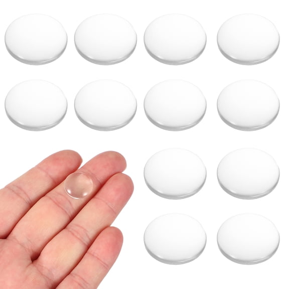 Uxcell 12 Pcs Convex Lens, 15mm OD 42mm Focal Length Magnifier Lens Optical Lenses Borosilicate Magnifying Glass Flat Convex for DIY Crafts Office Home Science LED Spotlights Flashlights