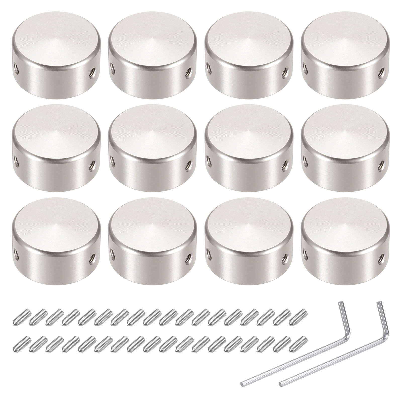 Uxcell 12-Pack Gray Plastic Push Button Switch Hole Cover – Fits 22mm Mounting Holes, Panel Cap