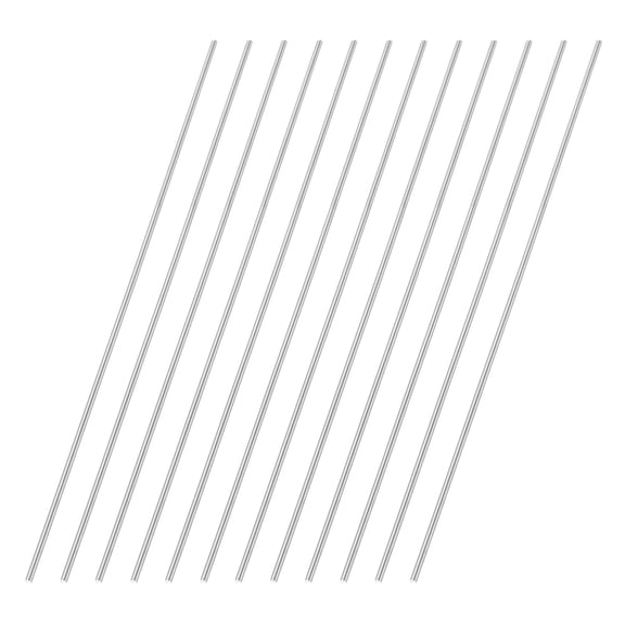 Uxcell 12 Pcs Round Steel Rod 1.3mm Diameter HSS Lathe Bar Stock Tool 100mm Long for Shaft Gear Drill Lathes Boring Machine Turning Miniature Axle Cylindrical Pin DIY Craft Tool