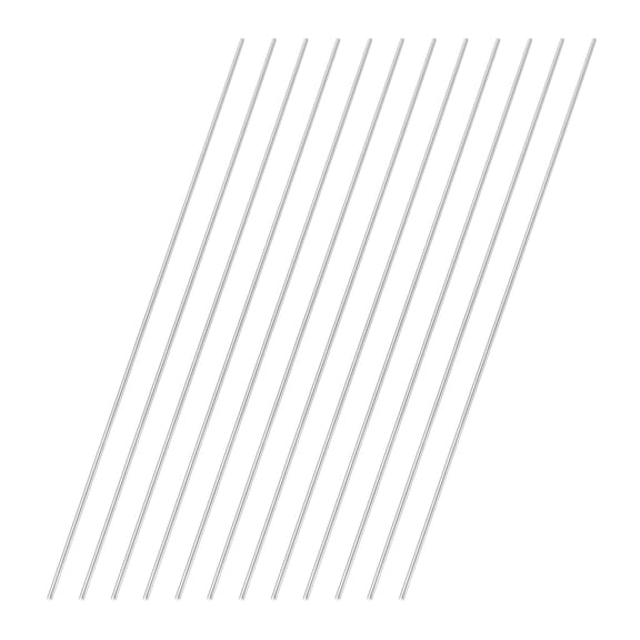 Uxcell 12 Pcs Round Steel Rod 1mm Diameter HSS Lathe Bar Stock Tool 150mm Long for Shaft Gear Drill Lathes Boring Machine Turning Miniature Axle Cylindrical Pin DIY Craft Tool