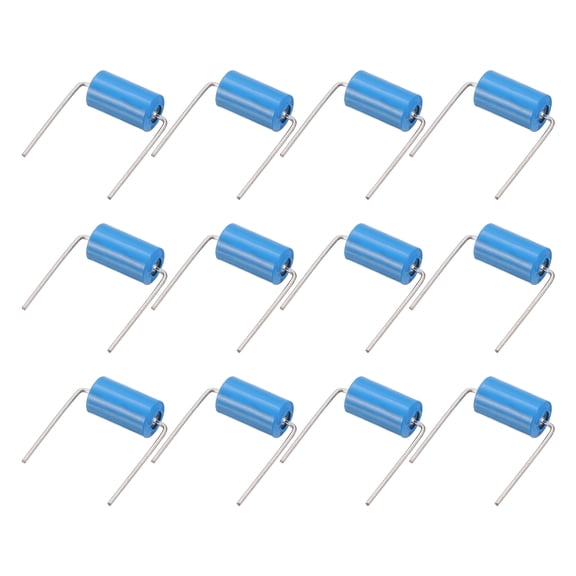 Uxcell 12 Pcs SW-420 Vibration Sensor, 12V 20mA Vibration Switch Alarm Sensor for Motorcycle, Security Alarm, Car, Electronic Current Circuit, Curved Pin, Blue
